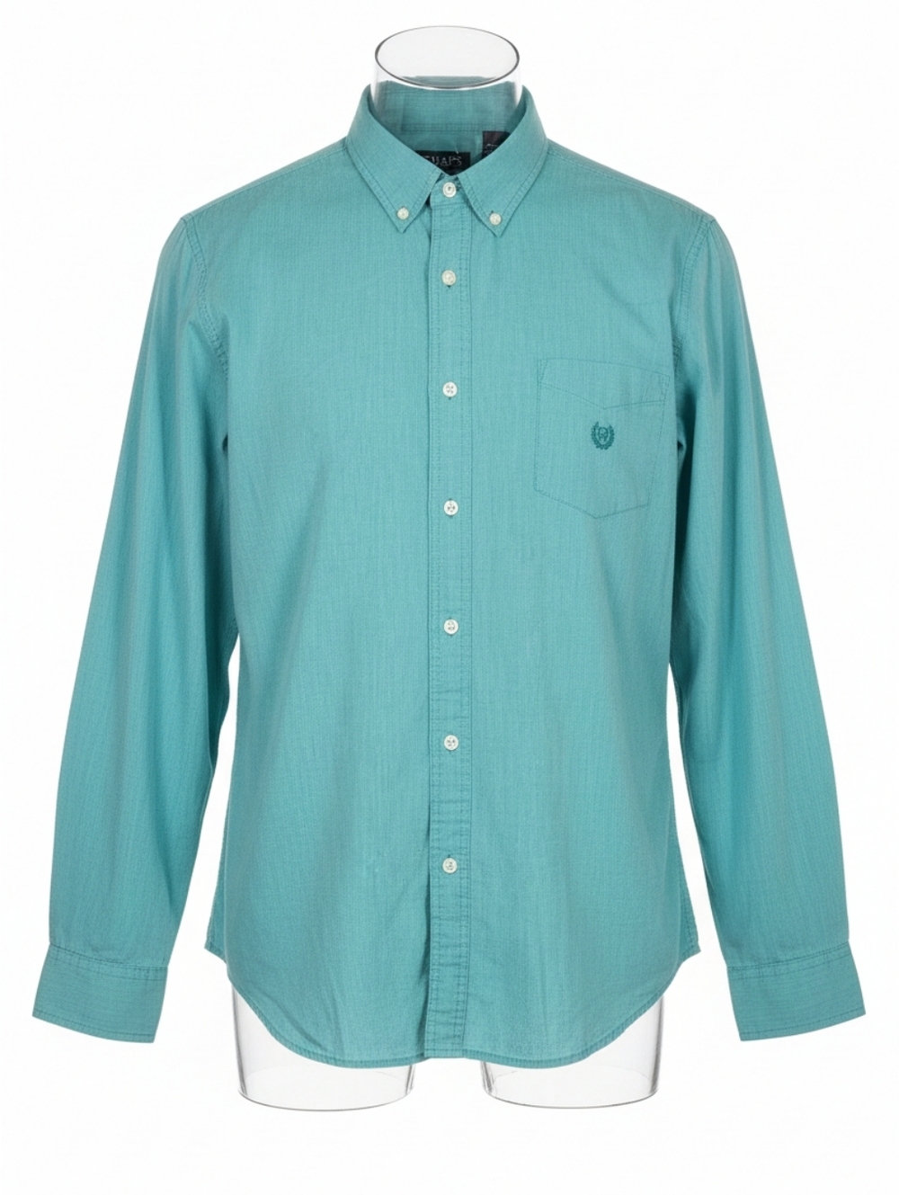 Chaps Brand "East Care" Long Sleeve Button Down Size XL Teal Preppy Collegiate